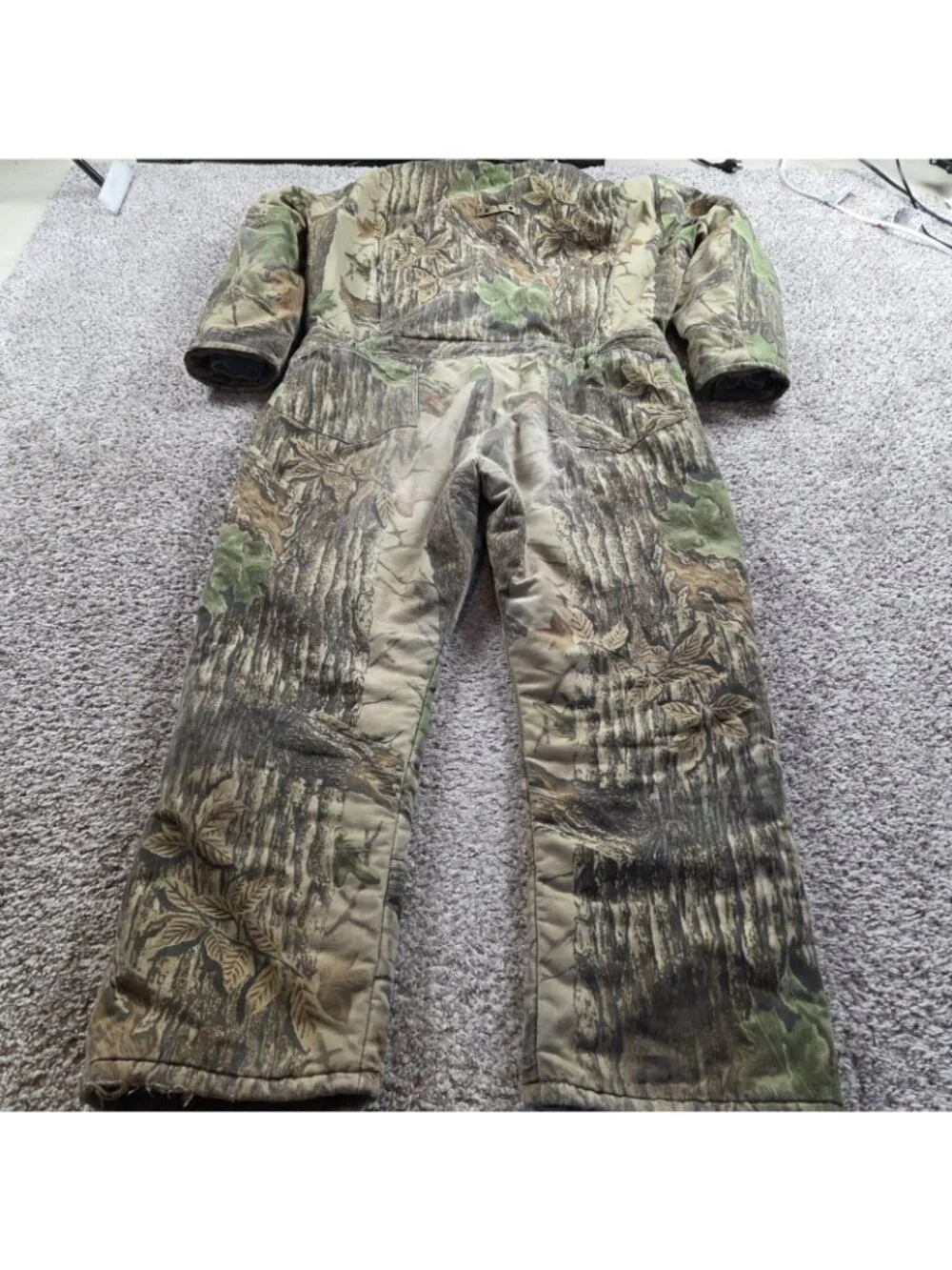Vintage Duxbak Realtree Camouflage Hunting Coveralls Adult XL Insulated - Picture 7 of 10